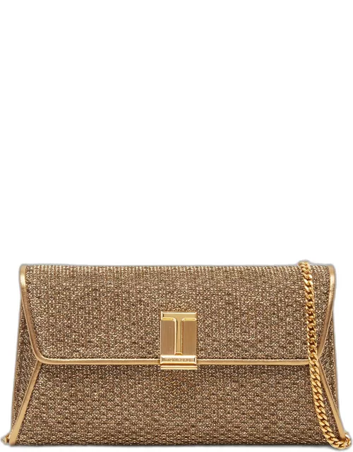 Nobile Clutch in Textured Fabric