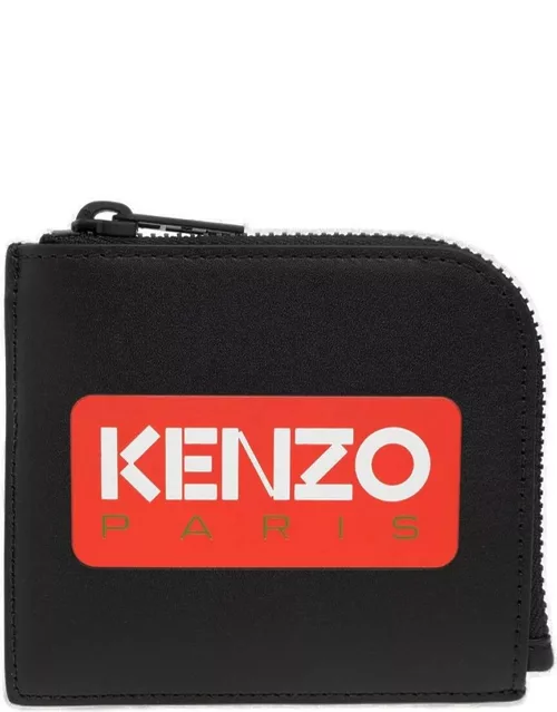Kenzo Logo-printed Zipped Wallet