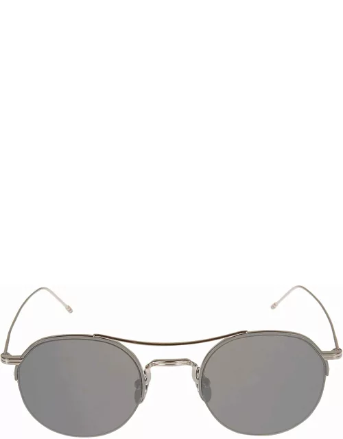 Thom Browne Round Frame W/ Top Bar Sunglasse
