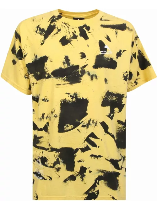 Mauna Kea Yellow Cotton T-shirt