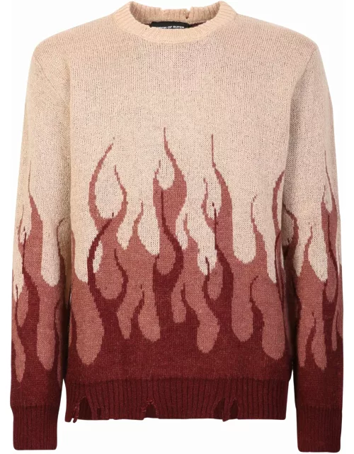 Vision of Super Wine Double Flames Jumper