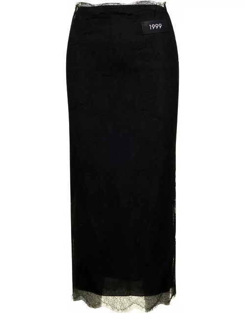 Dolce & Gabbana Chantilly Lace Midi Skirt