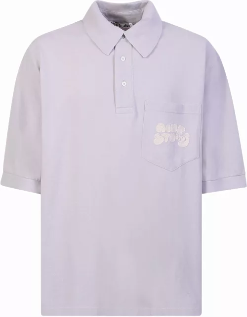 Acne Studios Embroidered-logo Polo Shirt