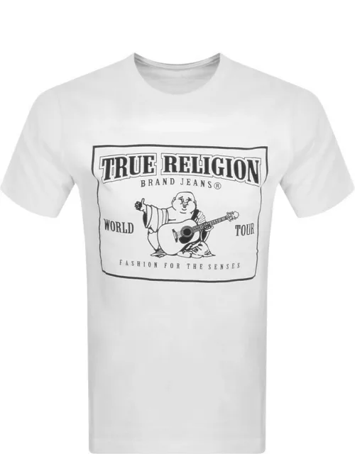 True Religion Buddha Logo T Shirt White