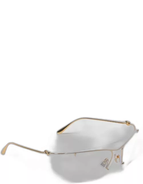 Bottega Veneta Knot Shield sunglasses in meta