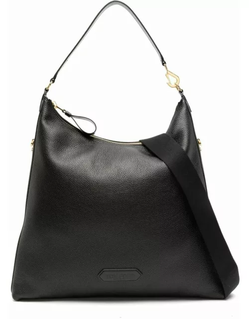 Hand-held leather tote bag