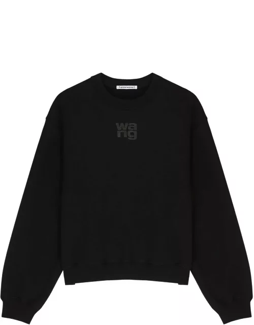 Alexanderwang. t Logo Cotton-blend Sweatshirt - Black
