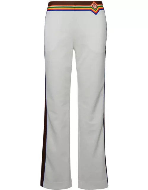 Casablanca White Polyester Pant