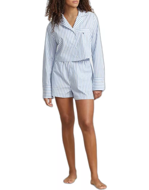 The Paige Cotton Poplin Pajama Set