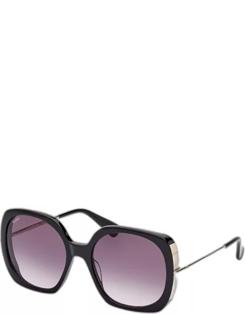 Malibu Mixed-Media Butterfly Sunglasse