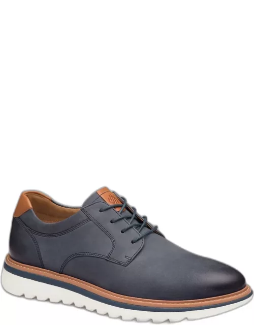 Johnston & Murphy Men's Braydon Plain Toe Shoes, Navy, 9.5 D Width