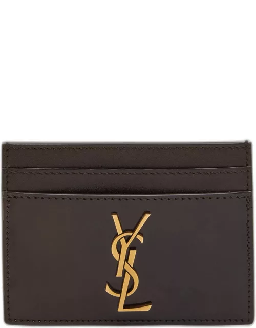 YSL Monogram Card Case in Patent Leather