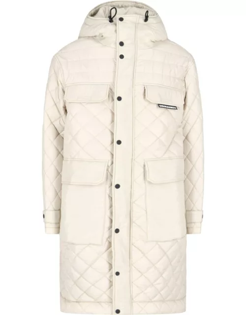 DSquared2 Quilted Hood Down Jacket