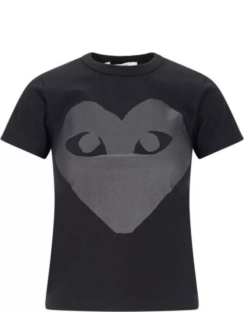 Comme des Garcons Play Logo T-Shirt At The Back