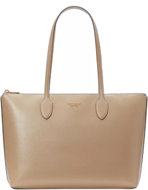 bleecker large zip leather tote bag