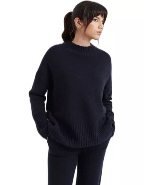 Navy Cashmere Comfort Sweater