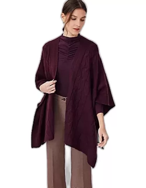 Ann Taylor Cable Open Poncho