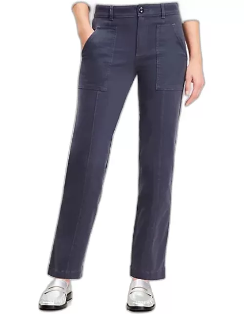 Loft Patch Pocket Straight Pant in Twil