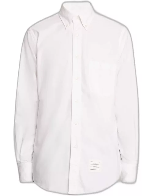 Men's Oxford Grosgrain-Placket Dress Shirt