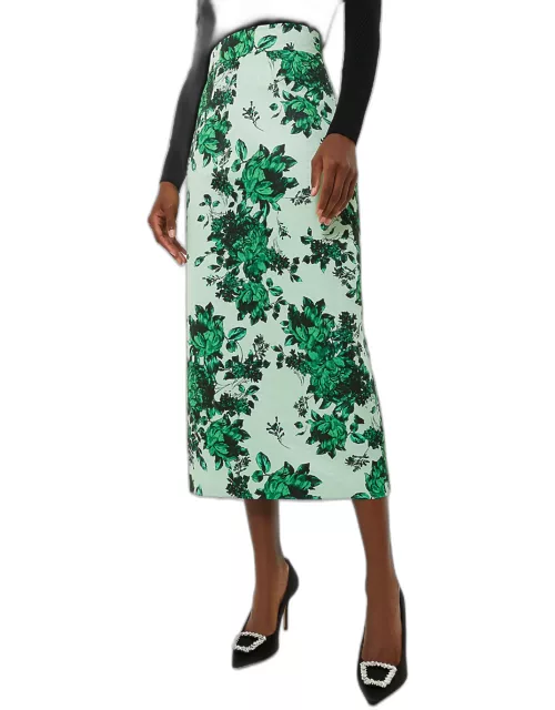 Green Festive Bouquet Lorinda Skirt