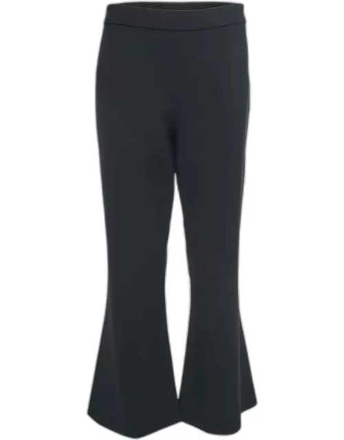 Moschino Couture Black Crepe Flared Pants