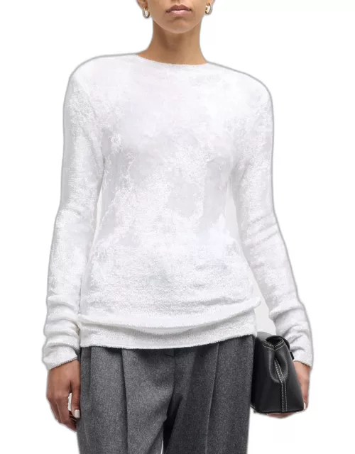 Chenille Knit Slim-Fit Sweater