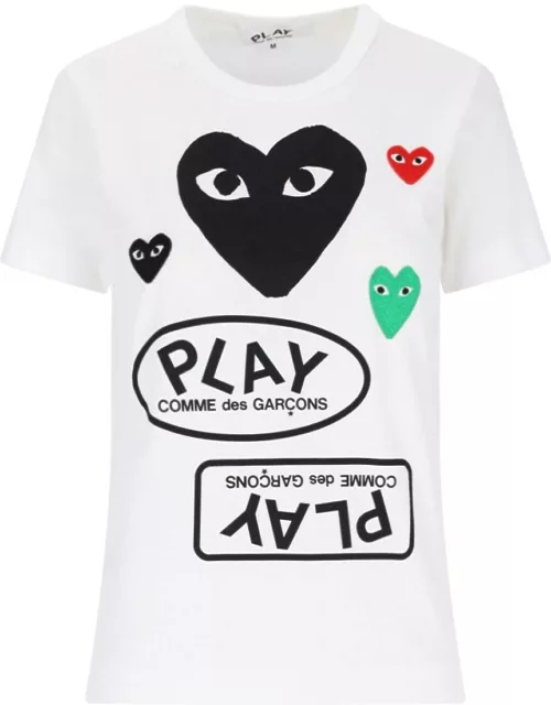 Comme des Garcons Play Comme Des Garçons Play - Printed Logo T-Shirt