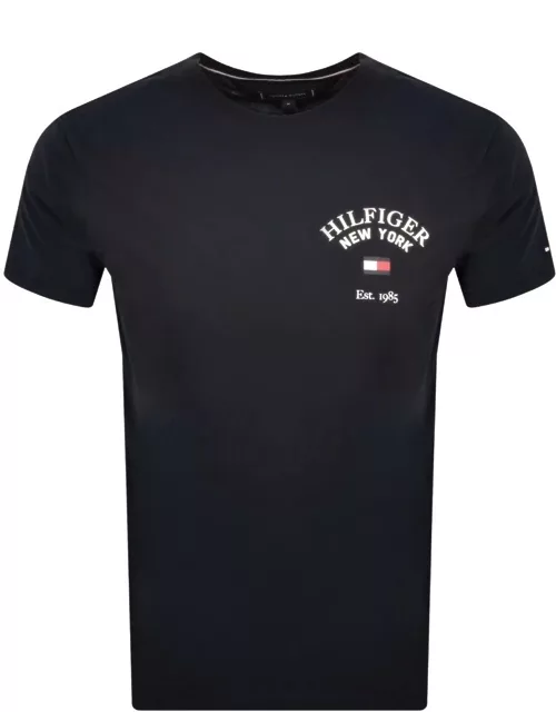Tommy Hilfiger Arch Varsity T Shirt Navy
