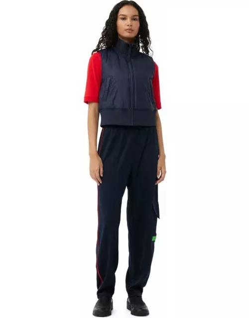 GANNI Sporty Jersey Loose Trousers in Navy