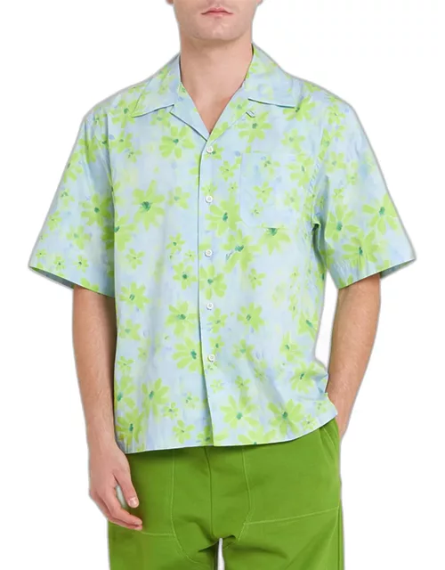 Men's Acid Floral Camp Shirt