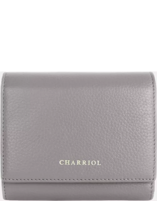 Charriol Grey Leather Wallet
