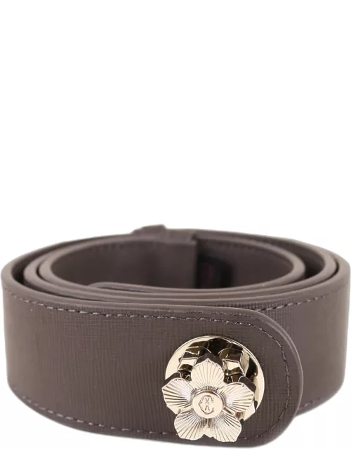 Charriol Dark Grey Leather W-Belt