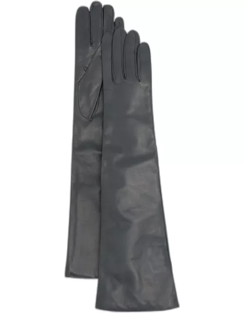 Long Cashmere-Lined Leather Glove