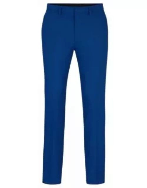 Extra-slim-fit trousers in performance-stretch cloth- Blue Men's Business Pant