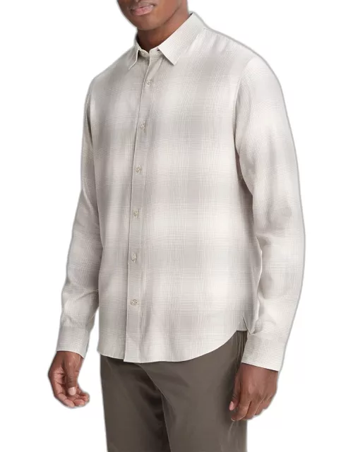 Men's Forest Shadow Plaid Button-Down Shirt