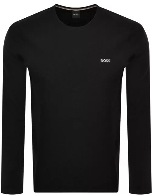 BOSS Lounge Long Sleeve T Shirt Black