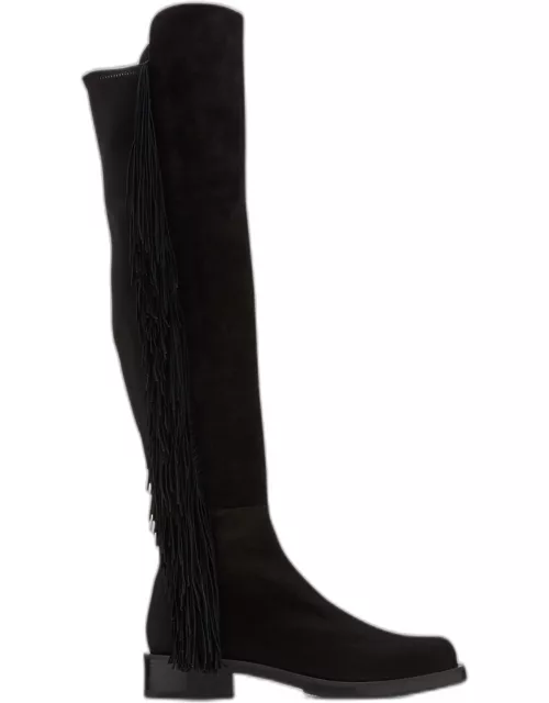 5050 Bold Suede Fringe Over-The-Knee Boot