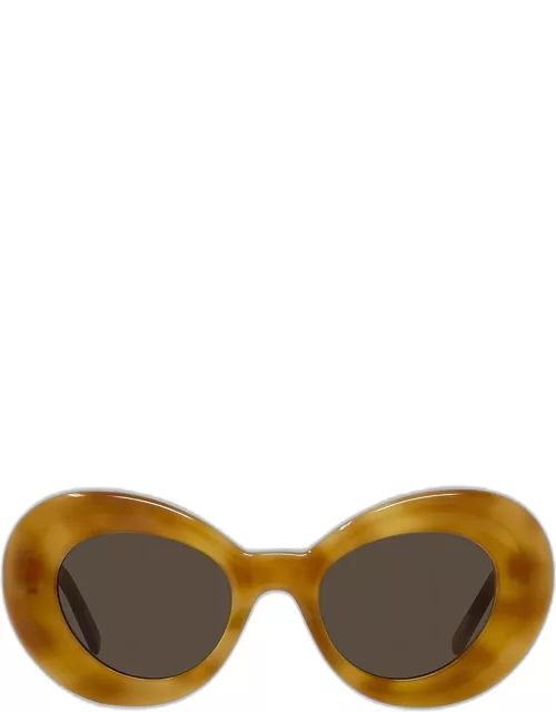 Curvy Acetate Butterfly Sunglasse
