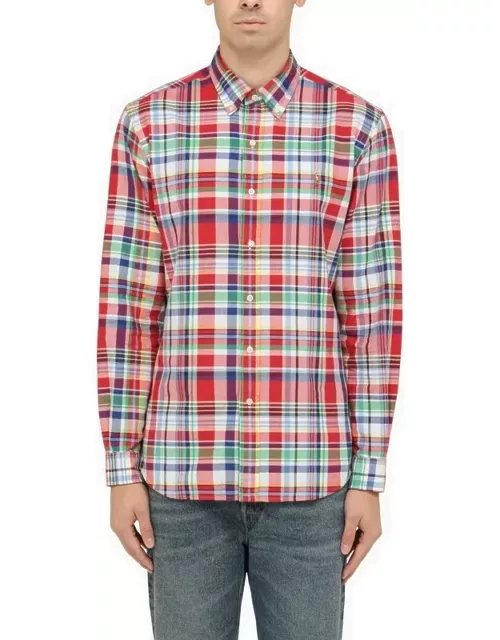 Custom-Fit Check Pattern Oxford Shirt