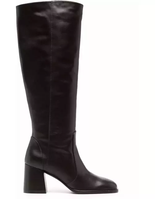 Nola smooth-leather knee-high boot