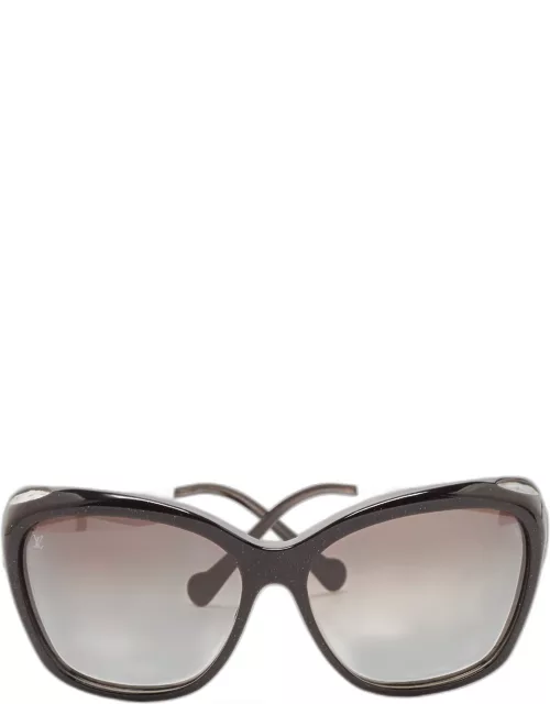 Louis Vuitton Black Gradient Z0760E Crystals Square Sunglasse