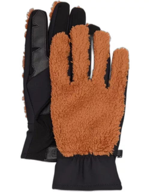 Men's Uggfluff Gloves with Leather Pal