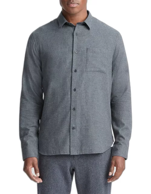 Men's Mendocino Houndstooth Button-Down Shirt