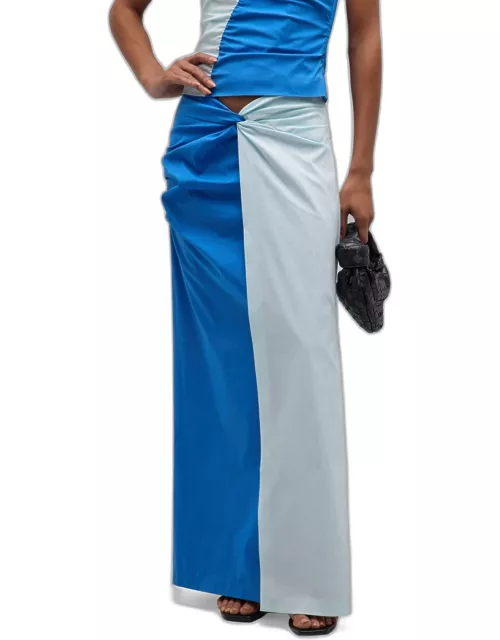Azul Colorblock Twist Midi Skirt
