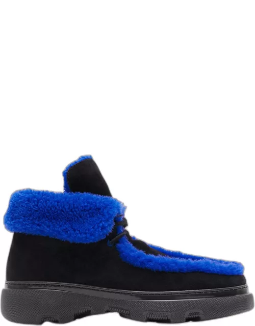 Men's Creeper Suede and Shearling Chukka Boot