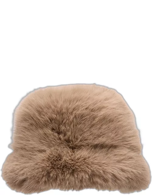 Eyelash Faux Fur Bucket Hat