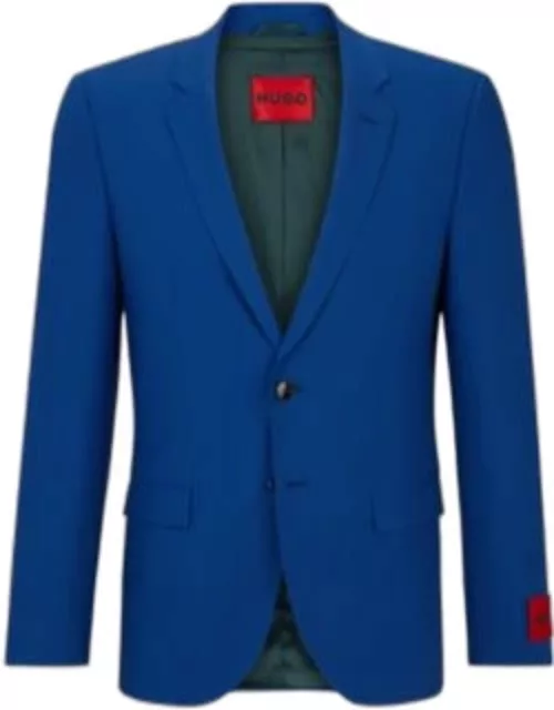 Extra-slim-fit jacket in performance-stretch cloth- Blue Men's Sport Coat