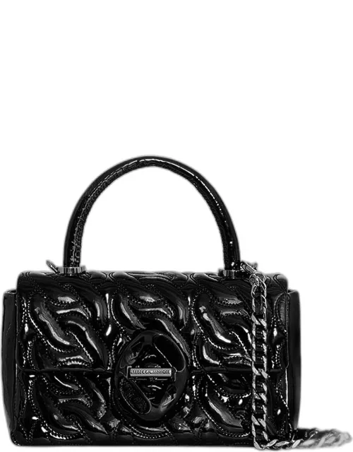 Chain Quilted Leather Top-Handle Bag