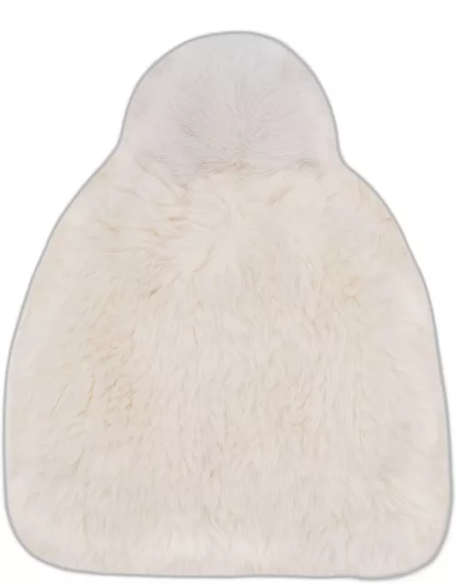 Faux Rex Rabbit Fur Beanie With Po