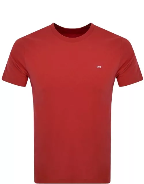 Levis Original Housemark Logo T Shirt Red